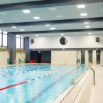 Interior of a public swimming pool