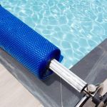 pool cover blue bubble solar equipment to hot water